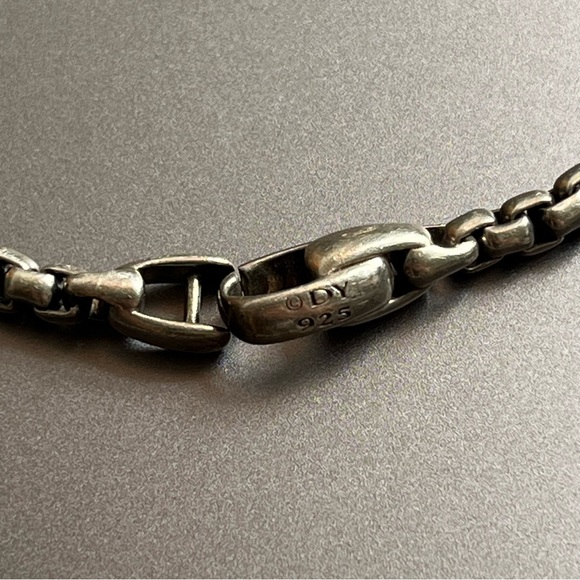 David Yurman Sterling Silver Box Chain Bracelet - Picture 5 of 7